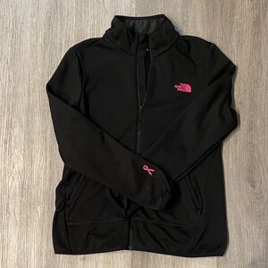 The North Face Women's Black Jacket with Pink Accents